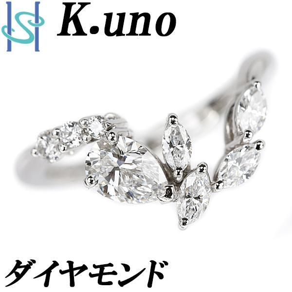 K.uno（ケイウノ） ペアシェイプカット ダイヤモンド リング Pt900 