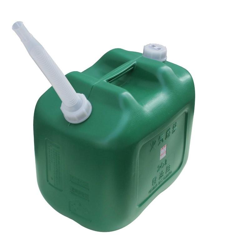 ヒシエス 軽油缶 ワイド20L （消防法適合品）ノズル付（国産品