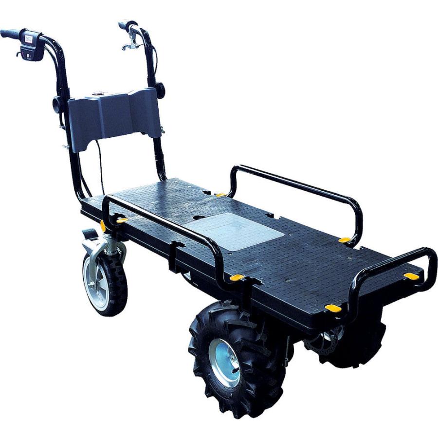 エコ電動4輪運搬車 バッテリー式 スリムタイプ エアー入りラグタイヤ