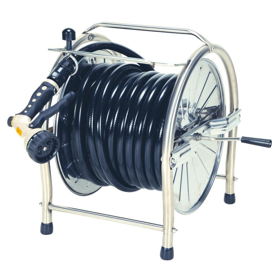 日之出化成 耐圧農園ホース３０ｍ付 ステンレスホースリールセット Sten30 ハウジングサポートプラザ 通販 Yahoo ショッピング