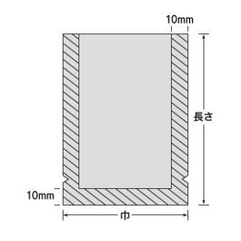 福助工業 【ケース販売】ナイロンポリ 新Lタイプ No.10 17-28（2000枚