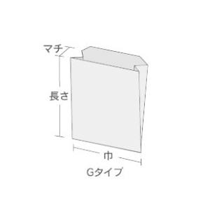 【ケース販売】ニュー耐油袋 未晒 G-大 巾250(170＋マチ80)ｘ長270mm（2000枚）の画像