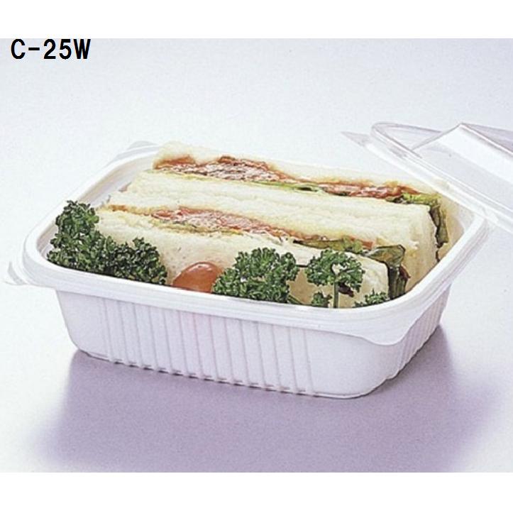 福助工業 【ケース販売】Fカップ C-25W 106x134x深29xフタ15mm（800