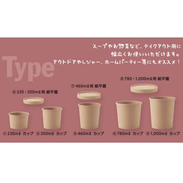 HEIKO（ヘイコー） 未晒フードカップ 平蓋 235・350ml用 25個 φ90mm