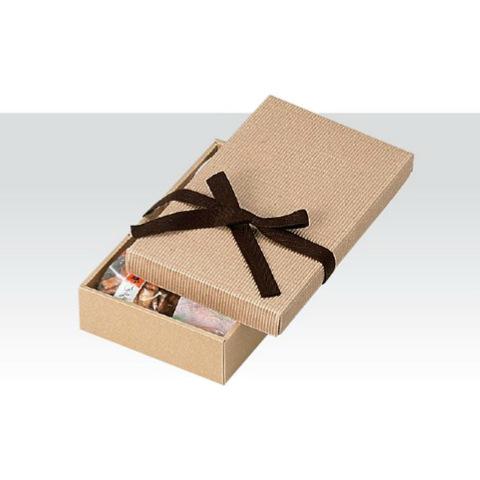 【ケース販売】ナチュラルBOX 8号 ヒモ付 16-13 縦275ｘ横165ｘ高60mm（100枚）