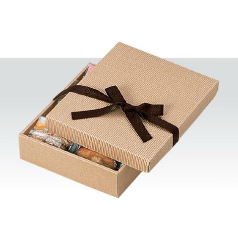 【ケース販売】ナチュラルBOX 9号 ヒモ無 16-14N 縦240ｘ横205ｘ高60mm（100枚）