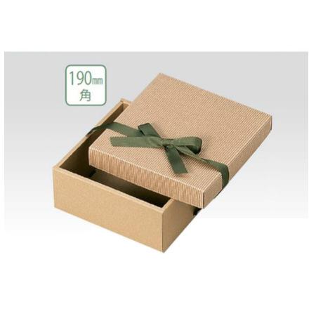 【ケース販売】ナチュラルBOX 31号 ヒモ付 16-31 縦190ｘ横190ｘ高80mm（100枚）