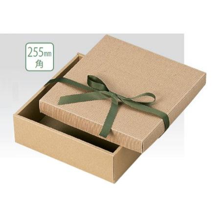 【ケース販売】ナチュラルBOX 33号 ヒモ無 16-33N 縦255ｘ横255ｘ高80mm（100枚）
