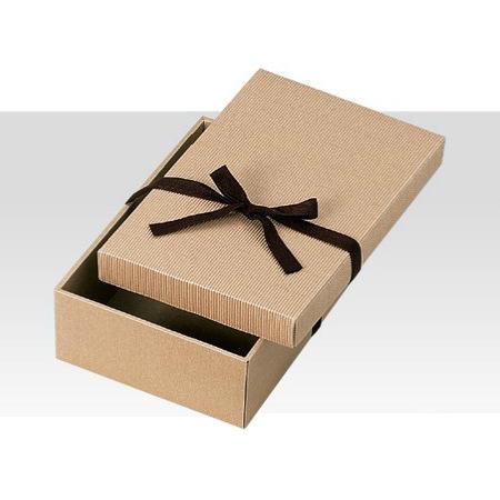 【ケース販売】ナチュラルBOX 4号 ヒモ付 16-9 縦340ｘ横220ｘ高100mm（50枚）