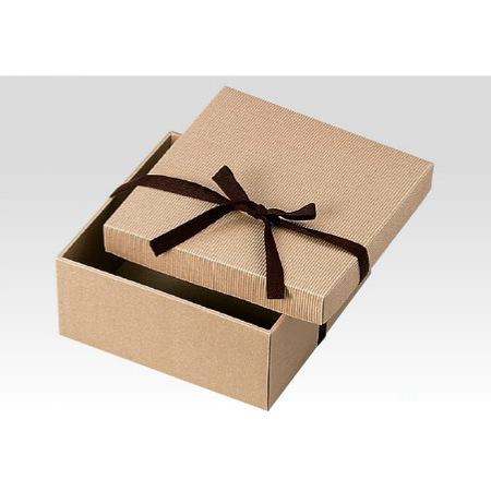 【ケース販売】ナチュラルBOX 6号 ヒモ無 16-11N 縦270ｘ横270ｘ高120mm（50枚）