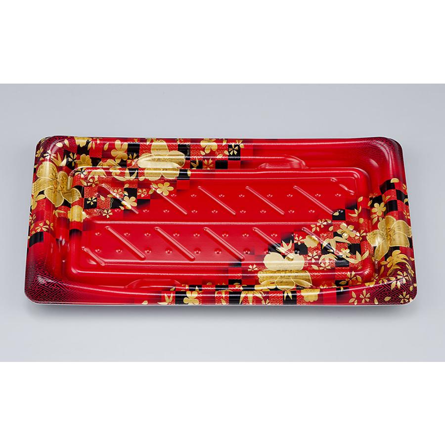 シーピー化成　ＳＦうま皿２６  花雅赤本体(800)枚　0276926002315