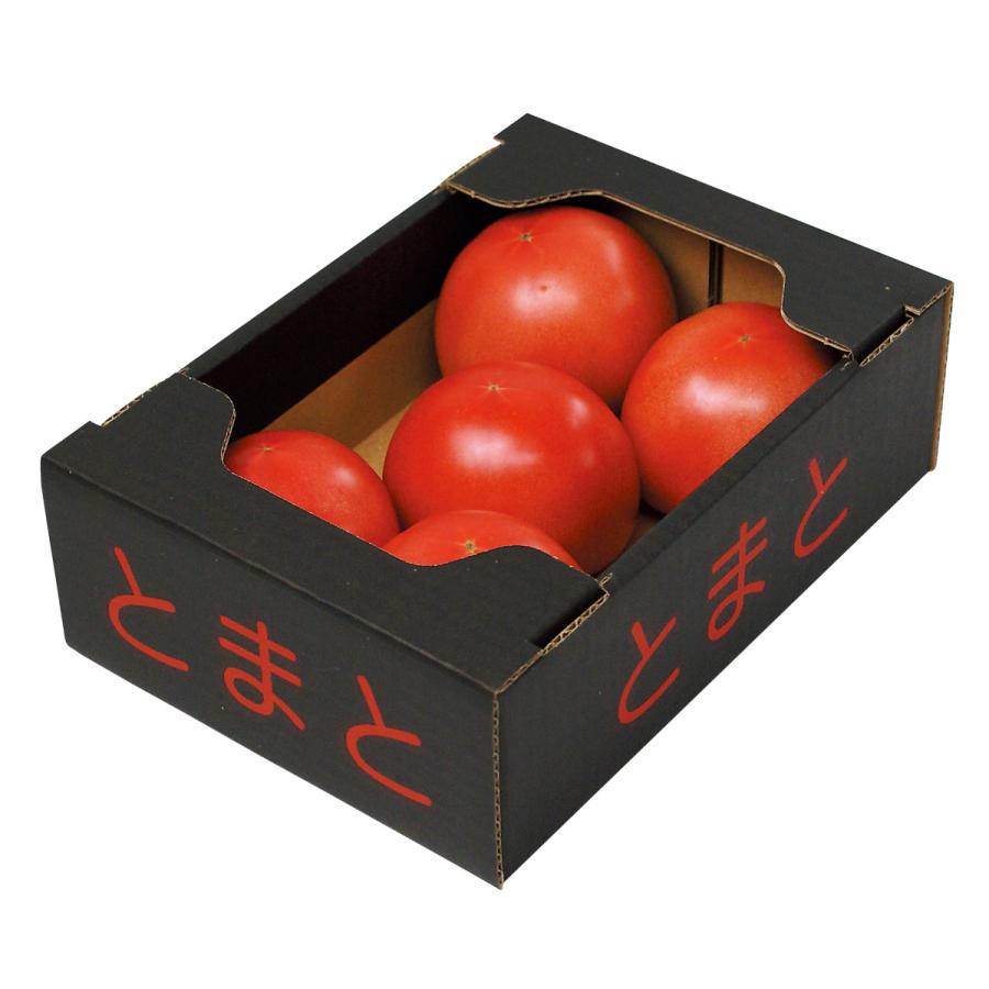 ヤマニパッケージ トマト箱黒赤文字(200入) L-2209