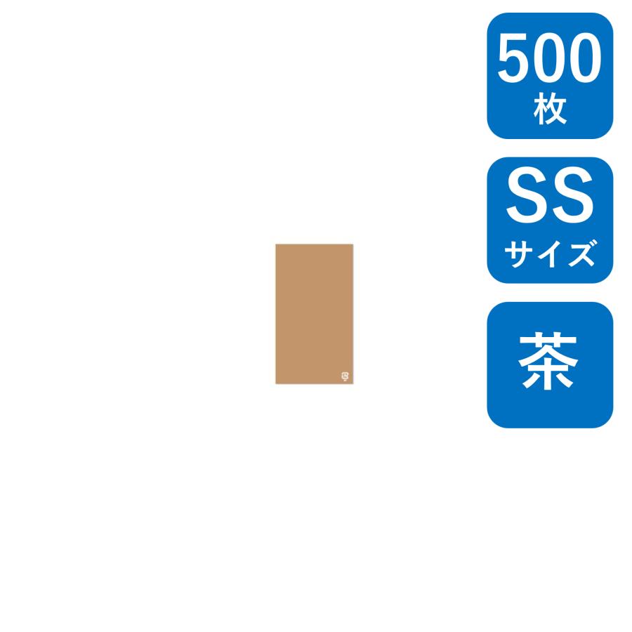 透明・半透明｜Kraft Craft -クラフトくらふと- クリアバッグ　クラフトSS  500枚 巾90×丈150mm  OPP（2層、表面透明/内面茶色）