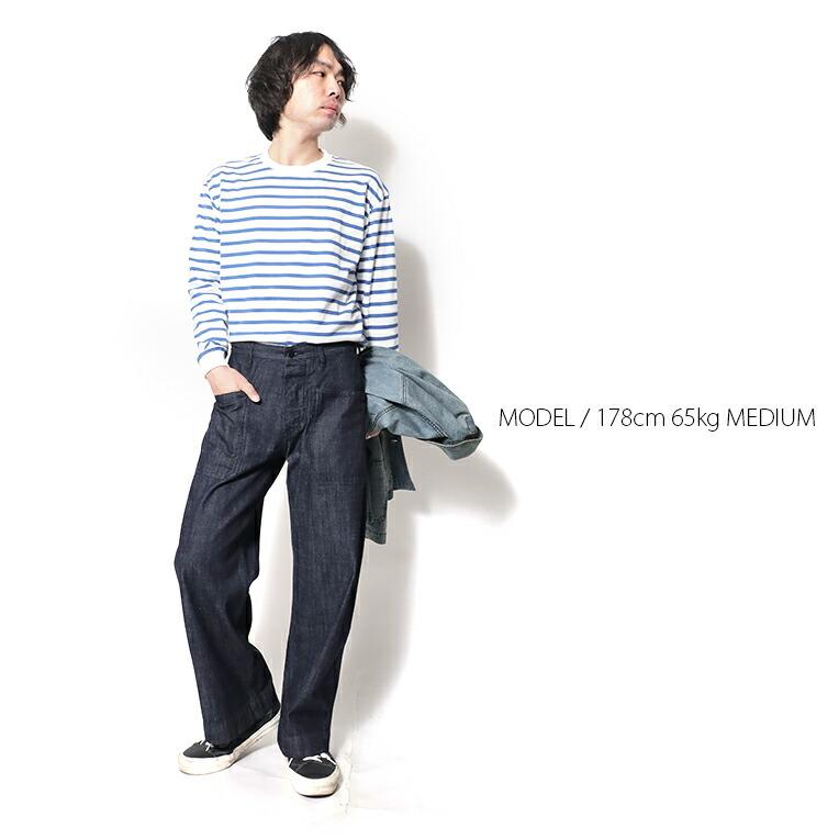 HOUSTON（ヒューストン） 10079 USN DENIM SAILOR PANTS / デニム