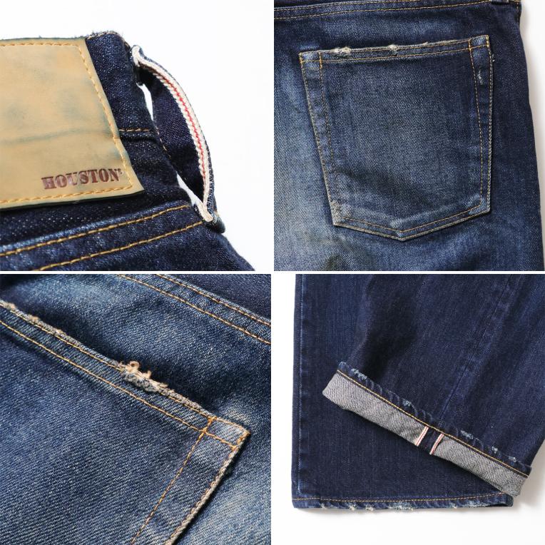 【OFFICIAL限定】HOUSTON / ヒューストン 10164VW WW2 SLEVEDGE DENIM PANTS - Special USED - / WW2 セルビッヂ デニム パンツ - スペシャルユーズド -の画像