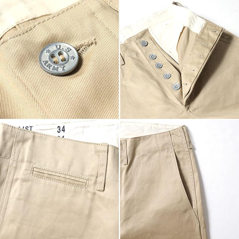 HOUSTON / ヒューストン 10176 U.S.COTTON M-1941 CHINO TROUSER / U.S.コットンチノトラウザー -全3色-