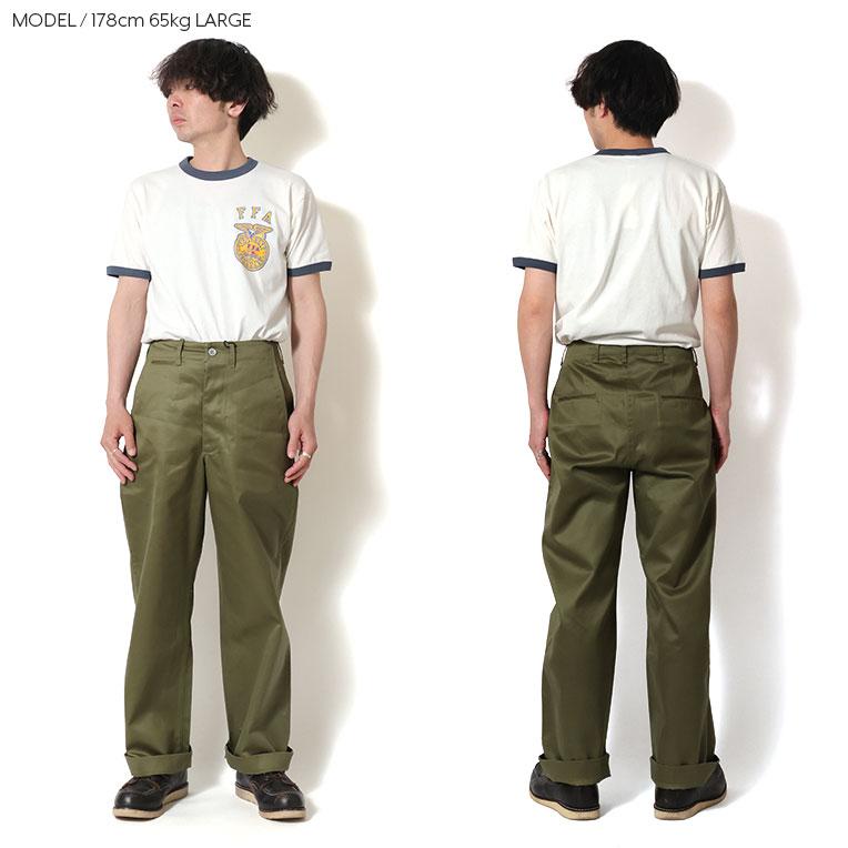 HOUSTON / ヒューストン 10176 U.S.COTTON M-1941 CHINO TROUSER / U.S.コットンチノトラウザー -全3色-