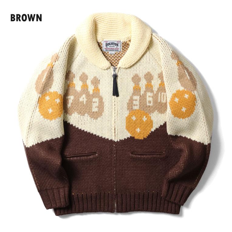 HOUSTON（ヒューストン） 22236 COWICHAN SWEATER (BOWLING)/ カウチン