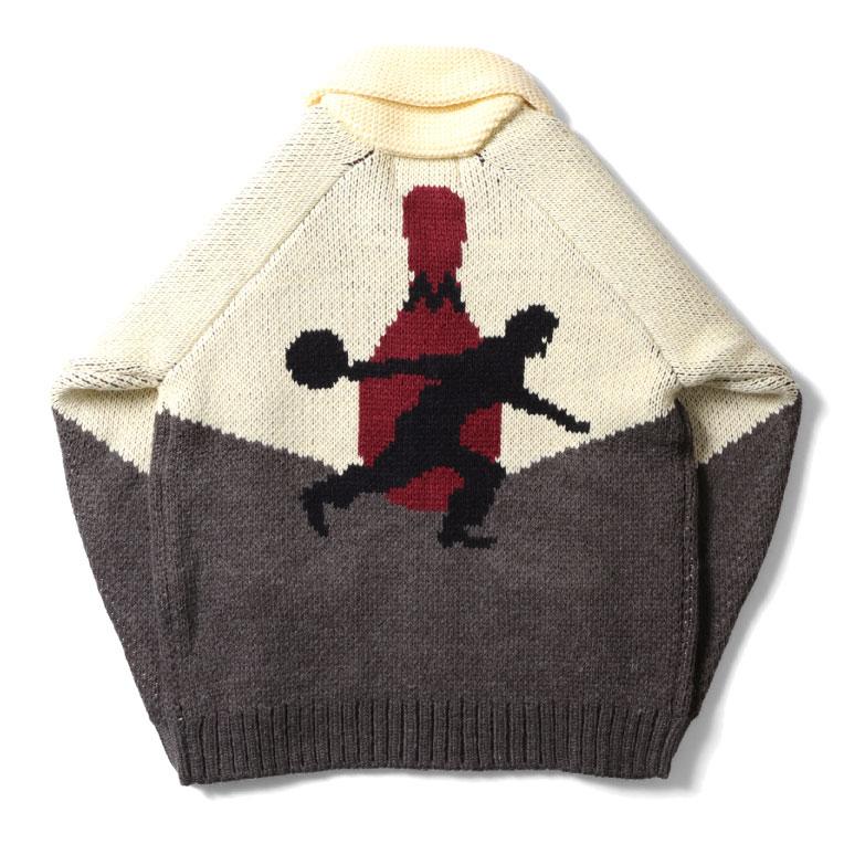 HOUSTON（ヒューストン） 22236 COWICHAN SWEATER (BOWLING)/ カウチン