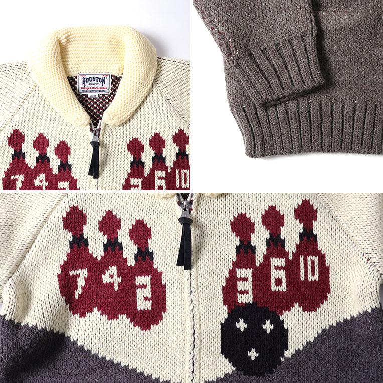 HOUSTON（ヒューストン） 22236 COWICHAN SWEATER (BOWLING)/ カウチン