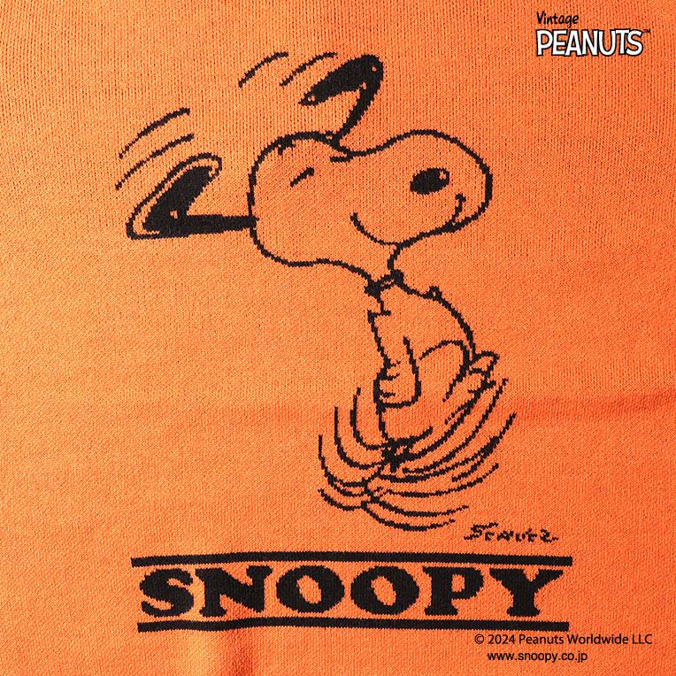 HOUSTON（ヒューストン） 22255 PEANUTS JQ KNIT SWEATER (SNOOPY