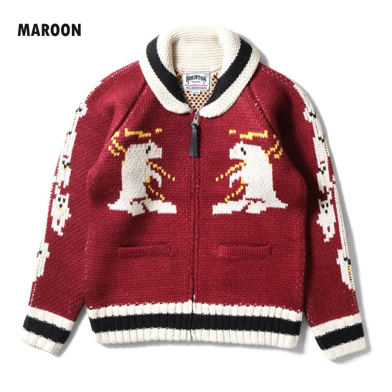 HOUSTON（ヒューストン） 22317 COWICHAN SWEATER (BEAR)/ カウチン