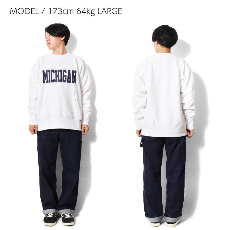HOUSTON（ヒューストン） 22375 PRINT U.S COTTON R/V SWEAT (MICHIGAN