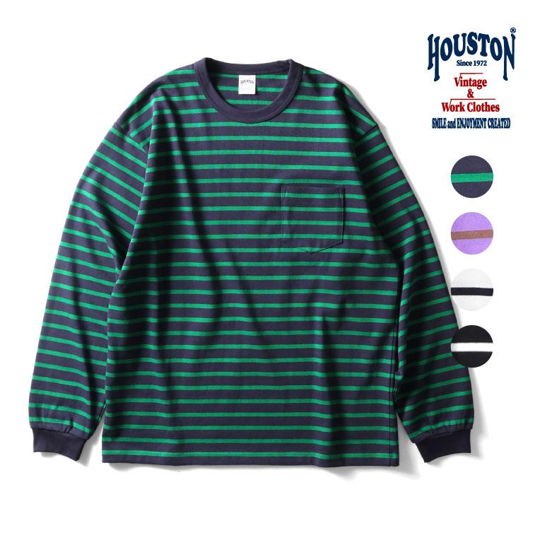 HOUSTON（ヒューストン） 22379 BORDER L/S TEE / ボーダー長袖Tシャツ