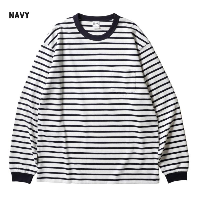 HOUSTON（ヒューストン） 22379 BORDER L/S TEE / ボーダー長袖Tシャツ
