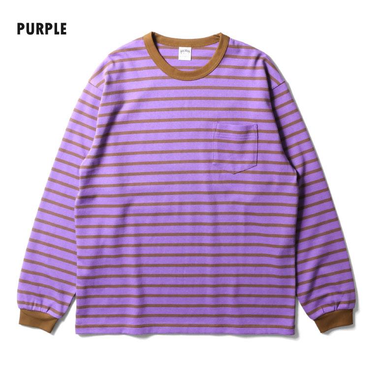 HOUSTON（ヒューストン） 22379 BORDER L/S TEE / ボーダー長袖Tシャツ