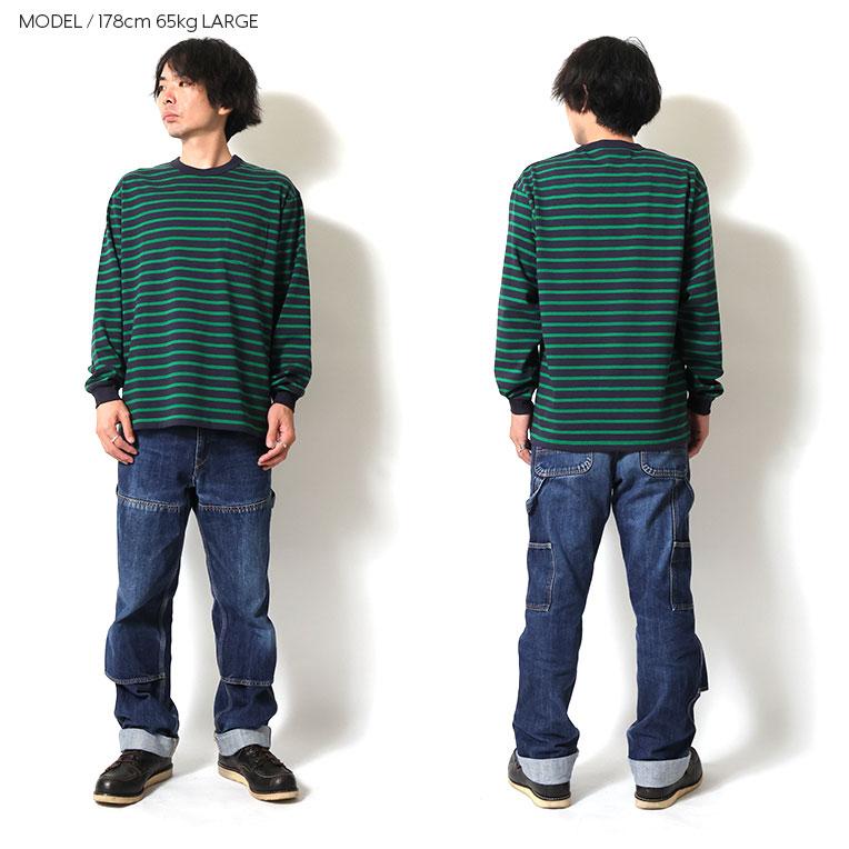 HOUSTON（ヒューストン） 22379 BORDER L/S TEE / ボーダー長袖Tシャツ