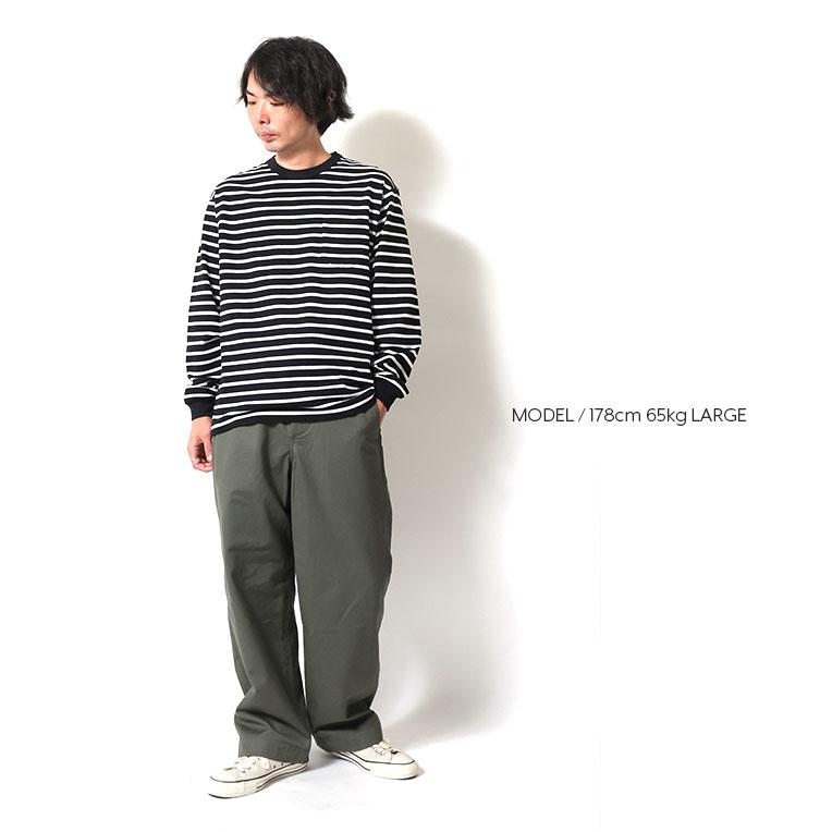 HOUSTON（ヒューストン） 22379 BORDER L/S TEE / ボーダー長袖Tシャツ