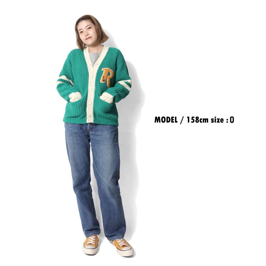 HOUSTON woman / ヒューストン ウーマン 23HL001 LETTERD CARDIGAN / レタード カーディガン -全2色-｜houston-1972｜14