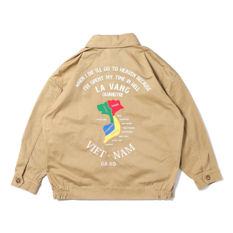 HOUSTON woman / ヒューストン ウーマン 23HL075 WIDE VIETNAM JACKET (MAP) / ワイドベトナムジャケット (マップ)  -全3色-｜houston-1972｜09