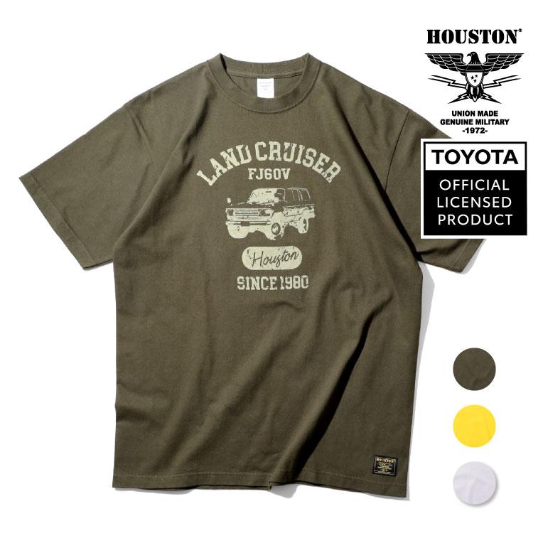 HOUSTON / ヒューストン 23TY004 × TOYOTA PRINT TEE(LAND CRUISER HOUSTON) / トヨタ