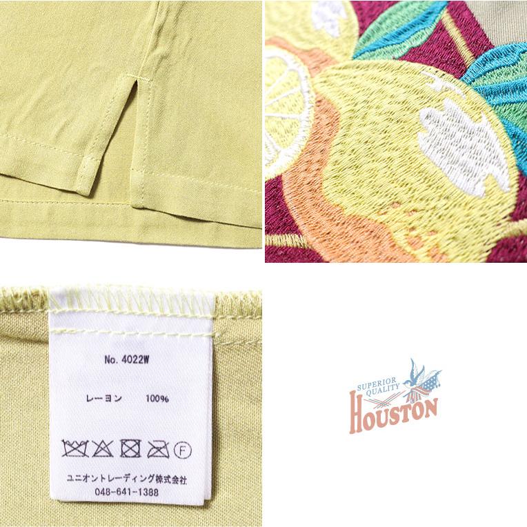 HOUSTON（ヒューストン） HOUSTON woman / ヒューストン ウーマン 4022W BOWLING SHIRT(LEMON ...