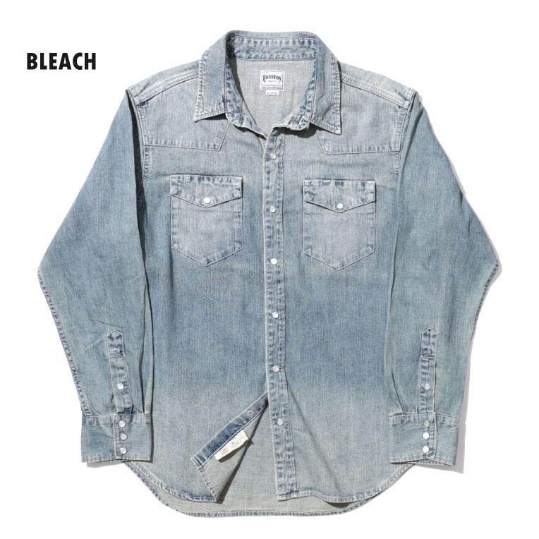HOUSTON / ヒューストン 40695 USA COTTON DENIM WESTERN SHIRT/ USAコットンデニムウエスタンシャツ -全3色- | HOUSTON | 08