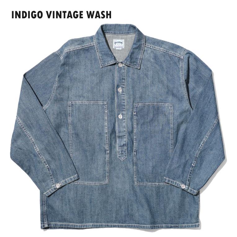 HOUSTON（ヒューストン） 40696 USA COTTON DENIM PULLOVER SHIRT/ USA