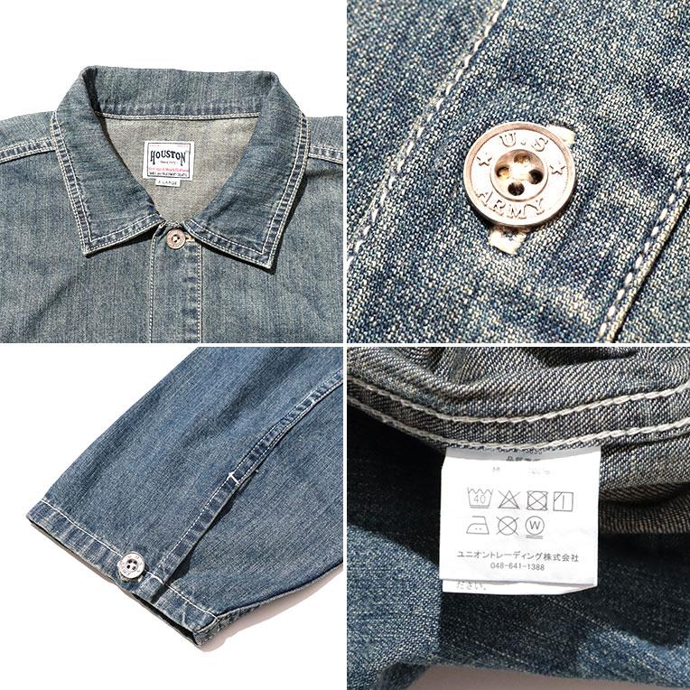 HOUSTON（ヒューストン） 40696 USA COTTON DENIM PULLOVER SHIRT/ USA
