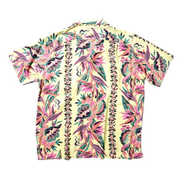 HOUSTON / ヒューストン 40975 ALOHA SHIRT (BORDER) / アロハシャツ -全2色-｜houston-1972｜07