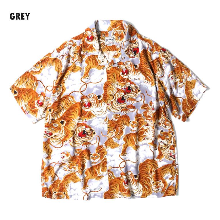HOUSTON（ヒューストン） 41022 ALOHA SHIRT(百虎) / アロハシャツ -全