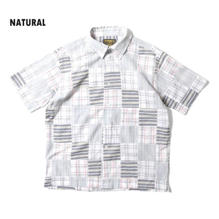 UNIVERD72 / ユニバード72 41045 MADRAS PATCHWORK S/S SHIRT / マドラスパッチワーク 半袖シャツ -全4色-｜houston-1972｜10