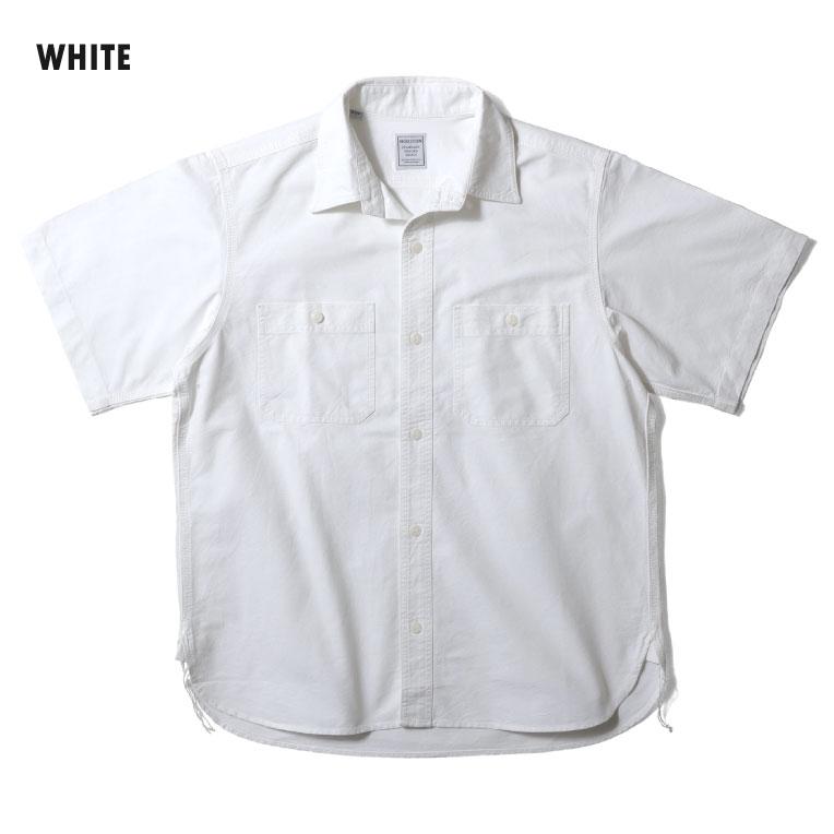 HOUSTON  / ヒューストン 41134 OXFORD S/S WORK SHIRT / オックスフォード半袖ワークシャツ -全6色-｜houston-1972｜10