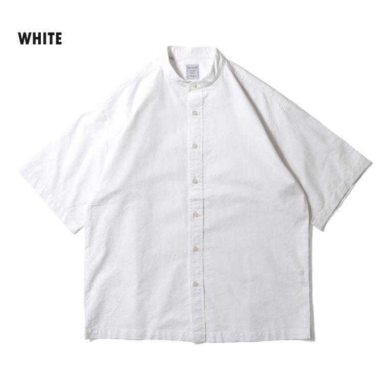 HOUSTON（ヒューストン） 41136 OXFORD S/S BAND COLLAR SHIRT