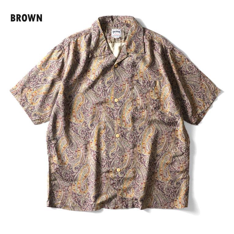HOUSTON / ヒューストン 41172 ×LIBERTY ALOHA  SHIRT (PAISLEY) / アロハシャツ -全3色-の画像
