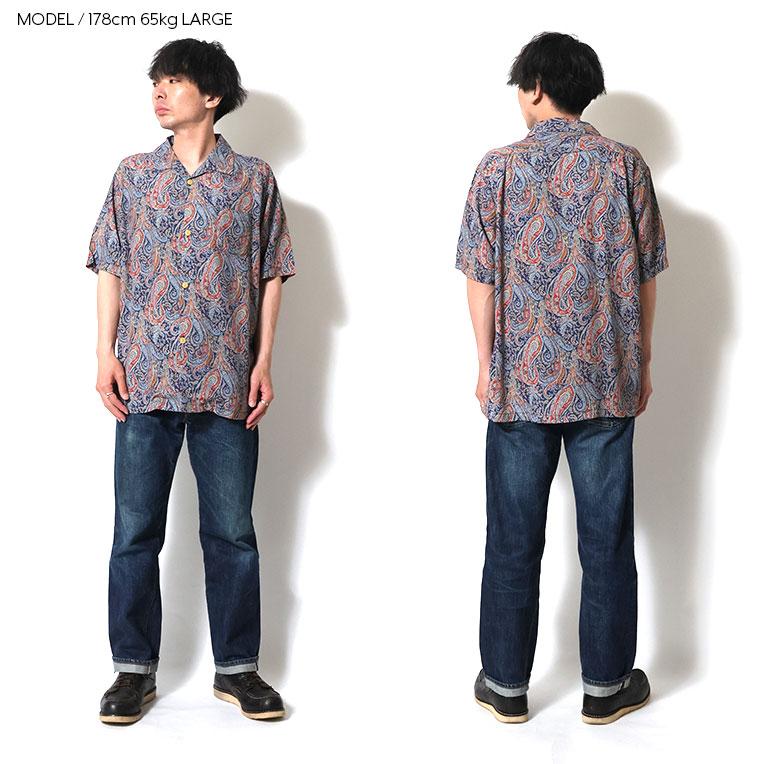 HOUSTON / ヒューストン 41172 ×LIBERTY ALOHA  SHIRT (PAISLEY) / アロハシャツ -全3色-の画像