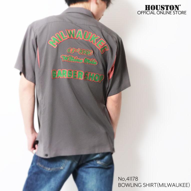 HOUSTON（ヒューストン） 41178 BOWLING S/S SHIRT (MILWAUKEE