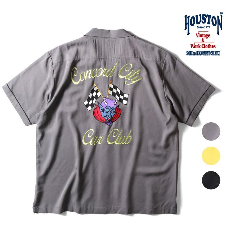 HOUSTON（ヒューストン） 41179 BOWLING S/S SHIRT (CONCORD
