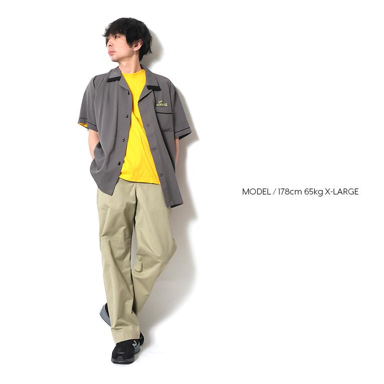 HOUSTON（ヒューストン） 41179 BOWLING S/S SHIRT (CONCORD