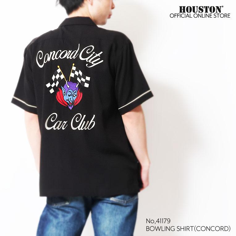 HOUSTON（ヒューストン） 41179 BOWLING S/S SHIRT (CONCORD